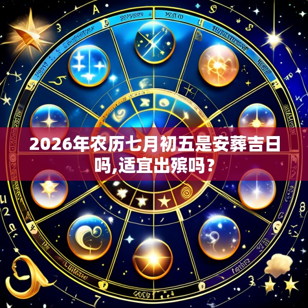 2026年农历七月初五是安葬吉日吗,适宜出殡吗？