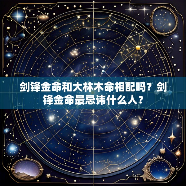 剑锋金命和大林木命相配吗?剑锋金命最忌讳什么人?