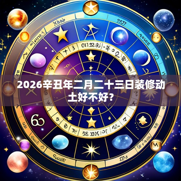 2026辛丑年二月二十三日装修动土好不好？