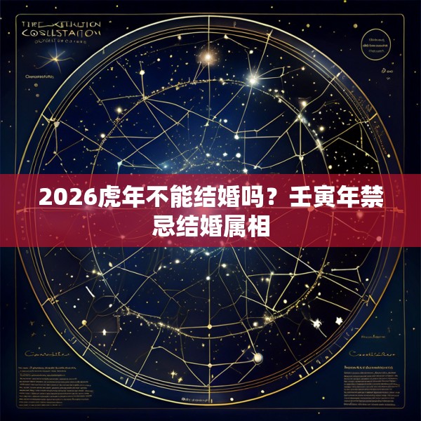 2026虎年不能结婚吗?壬寅年禁忌结婚属相
