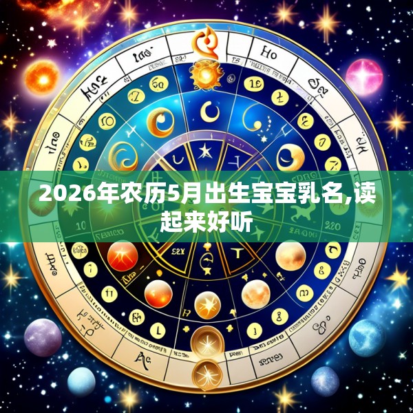2026年农历5月出生宝宝乳名,读起来好听