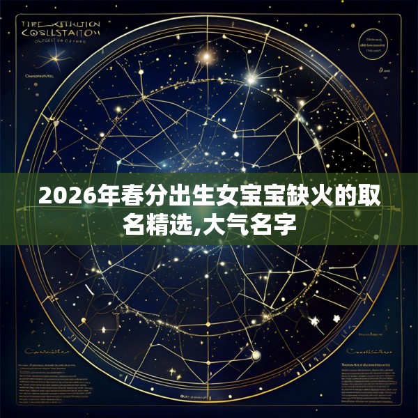 2026年春分出生女宝宝缺火的取名精选,大气名字