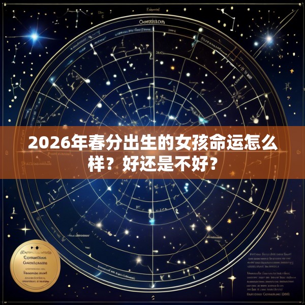 2026年春分出生的女孩命运怎么样?好还是不好?