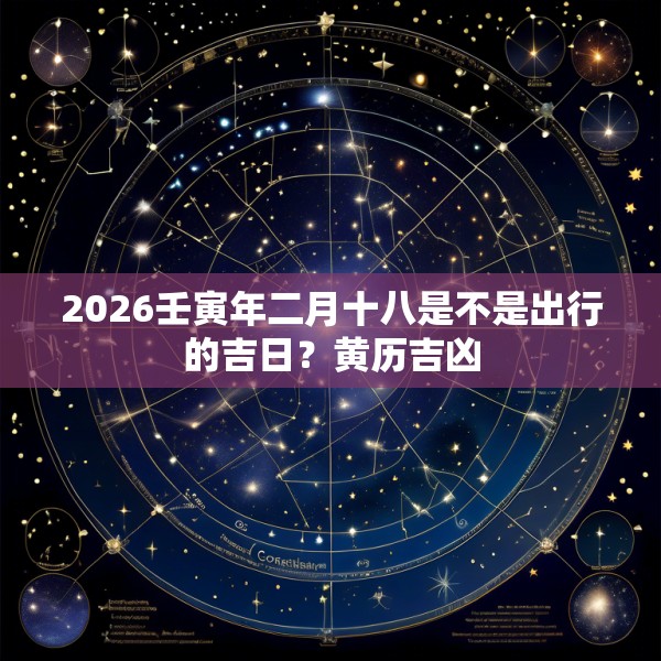 2026壬寅年二月十八是不是出行的吉日？黄历吉凶