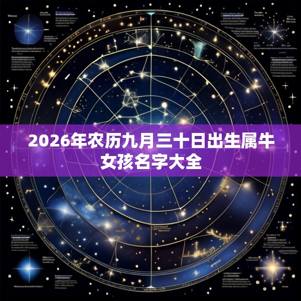 2026年农历九月三十日出生属牛女孩名字大全