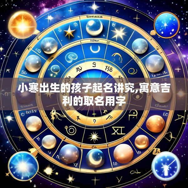 小寒出生的孩子起名讲究,寓意吉利的取名用字