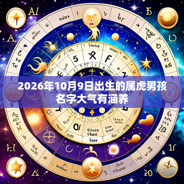 2026年10月9日出生的属虎男孩名字大气有涵养