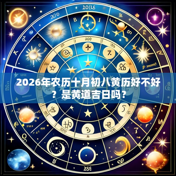 2026年农历十月初八黄历好不好?是黄道吉日吗?
