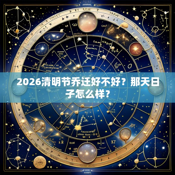 2026清明节乔迁好不好？那天日子怎么样？