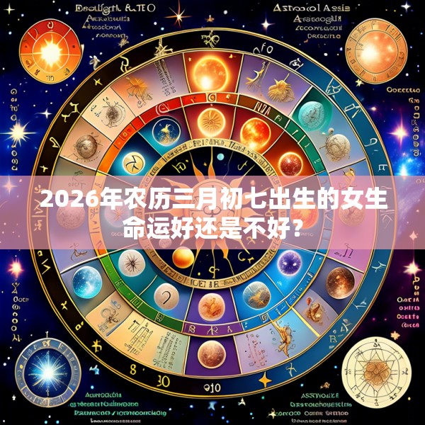 2026年农历三月初七出生的女生命运好还是不好？