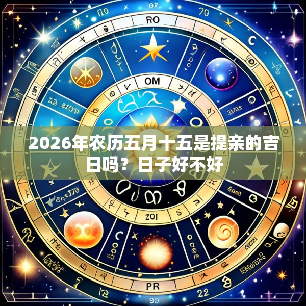 2026年农历五月十五是提亲的吉日吗？日子好不好