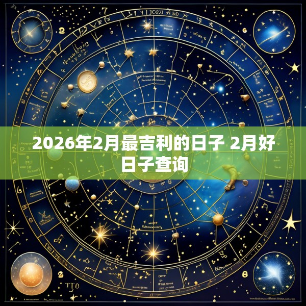 2026年2月最吉利的日子 2月好日子查询