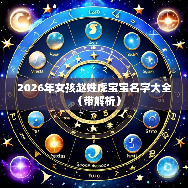2026年女孩赵姓虎宝宝名字大全(带解析)