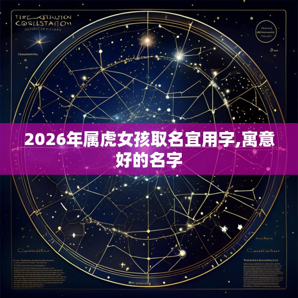 2026年属虎女孩取名宜用字,寓意好的名字