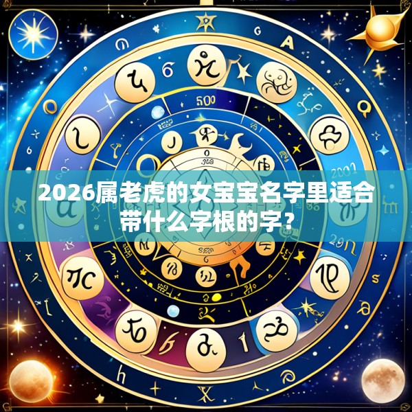 2026属老虎的女宝宝名字里适合带什么字根的字？