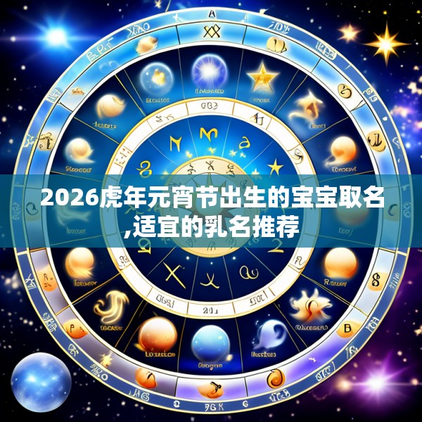 2026虎年元宵节出生的宝宝取名,适宜的乳名推荐
