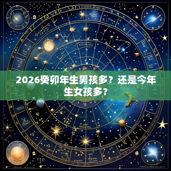 2026癸卯年生男孩多？还是今年生女孩多？