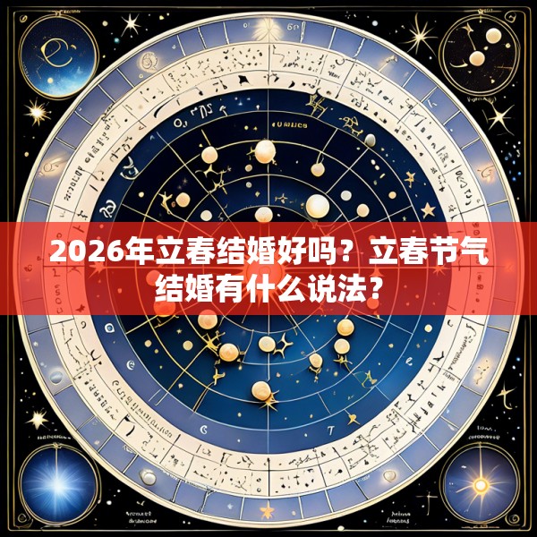 2026年立春结婚好吗?立春节气结婚有什么说法?