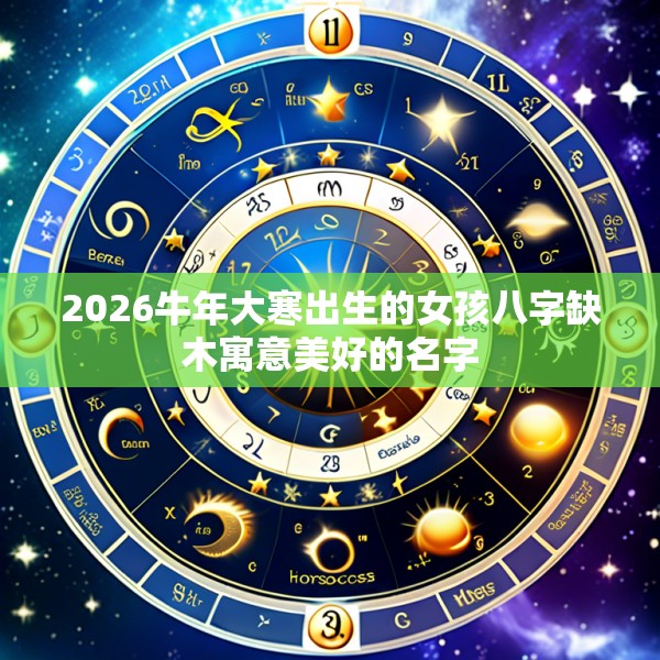 2026牛年大寒出生的女孩八字缺木寓意美好的名字