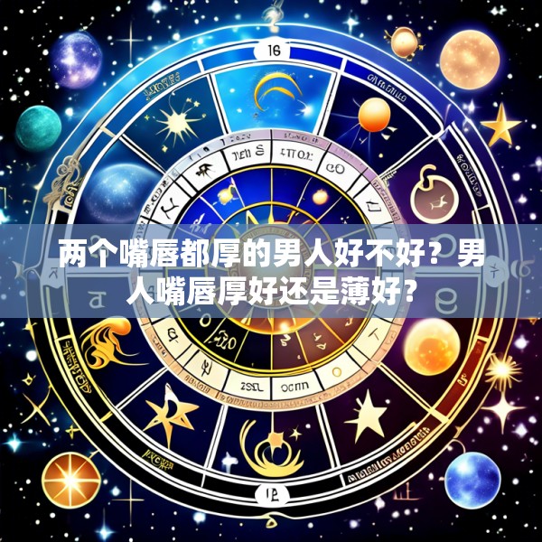 两个嘴唇都厚的男人好不好？男人嘴唇厚好还是薄好？