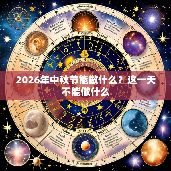 2026年中秋节能做什么？这一天不能做什么