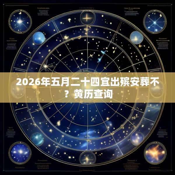 2026年五月二十四宜出殡安葬不?黄历查询