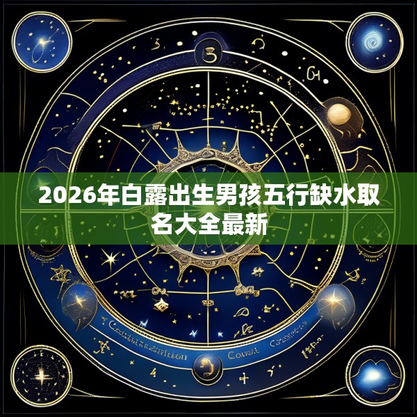 2026年白露出生男孩五行缺水取名大全最新