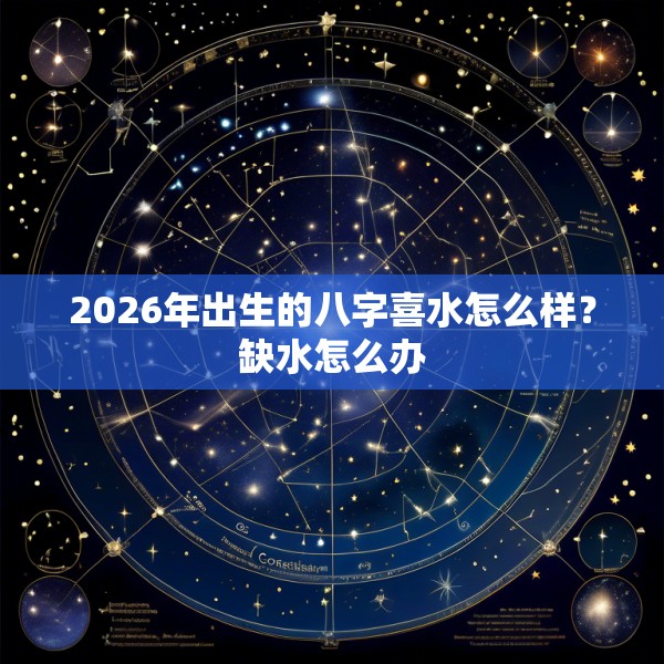 2026年出生的八字喜水怎么样？缺水怎么办