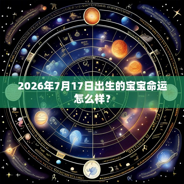2026年7月17日出生的宝宝命运怎么样?