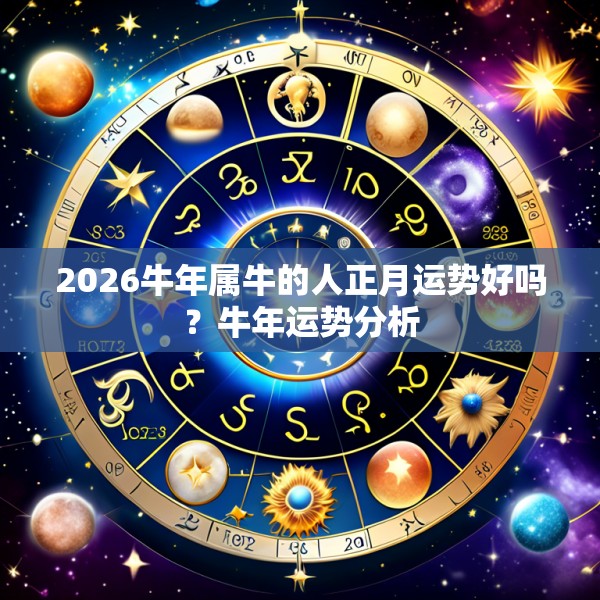 2026牛年属牛的人正月运势好吗?牛年运势分析