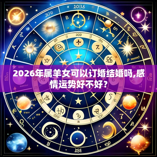 2026年属羊女可以订婚结婚吗,感情运势好不好？