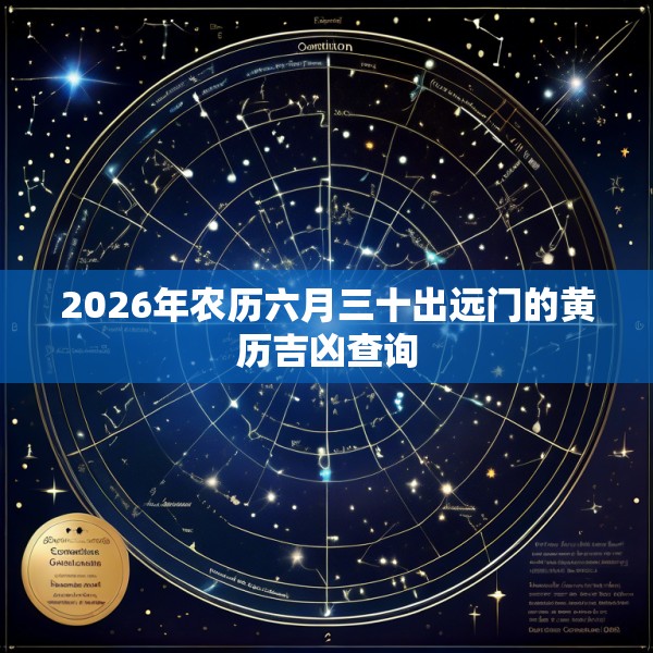 2026年农历六月三十出远门的黄历吉凶查询