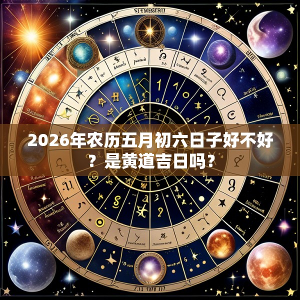 2026年农历五月初六日子好不好?是黄道吉日吗?