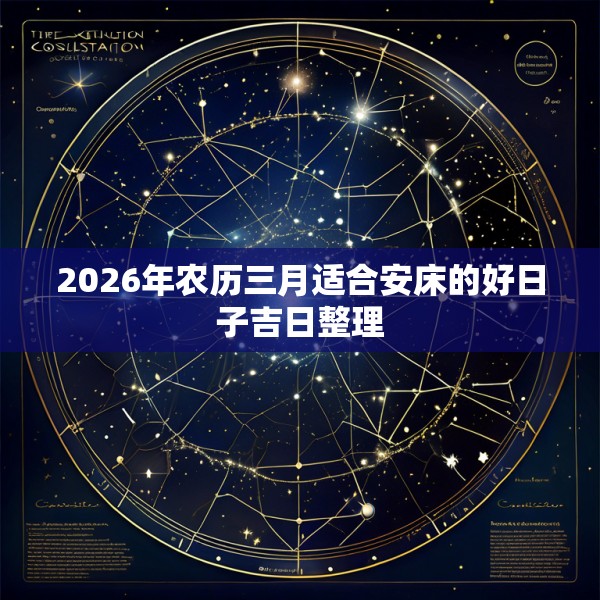 2026年农历三月适合安床的好日子吉日整理