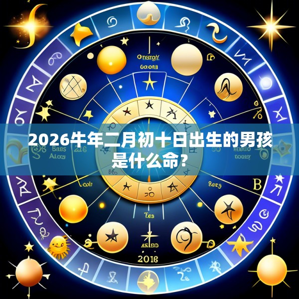 2026牛年二月初十日出生的男孩是什么命?