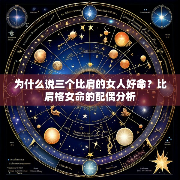 为什么说三个比肩的女人好命?比肩格女命的配偶分析