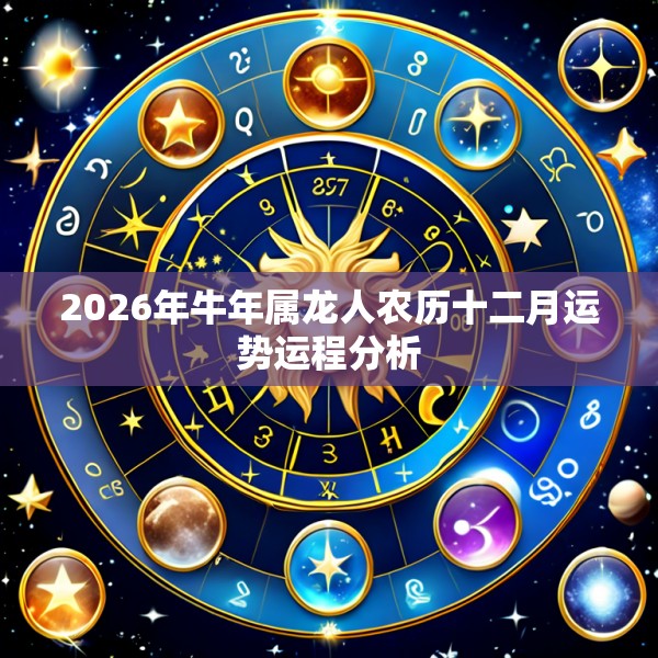2026年牛年属龙人农历十二月运势运程分析