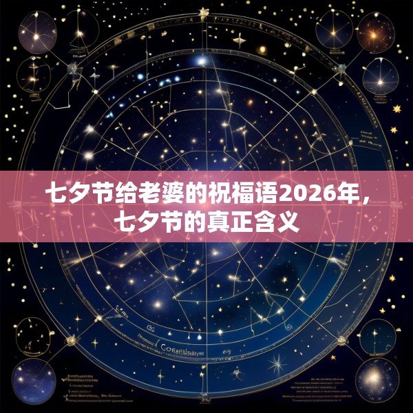 七夕节给老婆的祝福语2026年，七夕节的真正含义