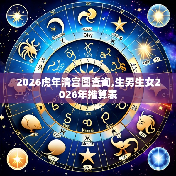 2026虎年清宫图查询,生男生女2026年推算表