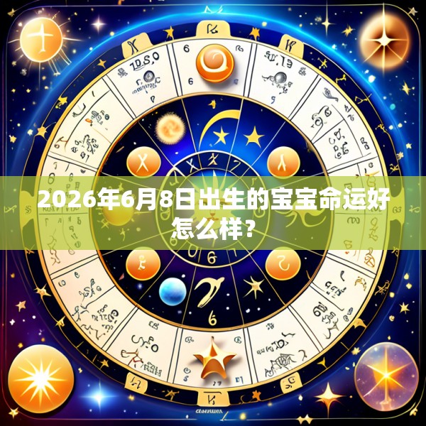 2026年6月8日出生的宝宝命运好怎么样?