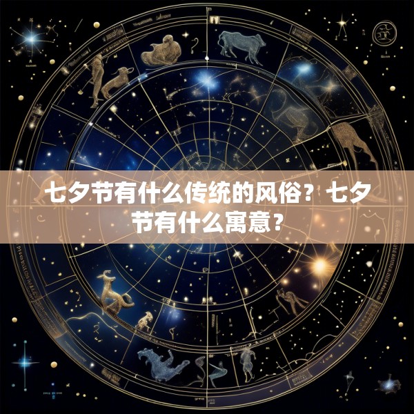 七夕节有什么传统的风俗?七夕节有什么寓意?