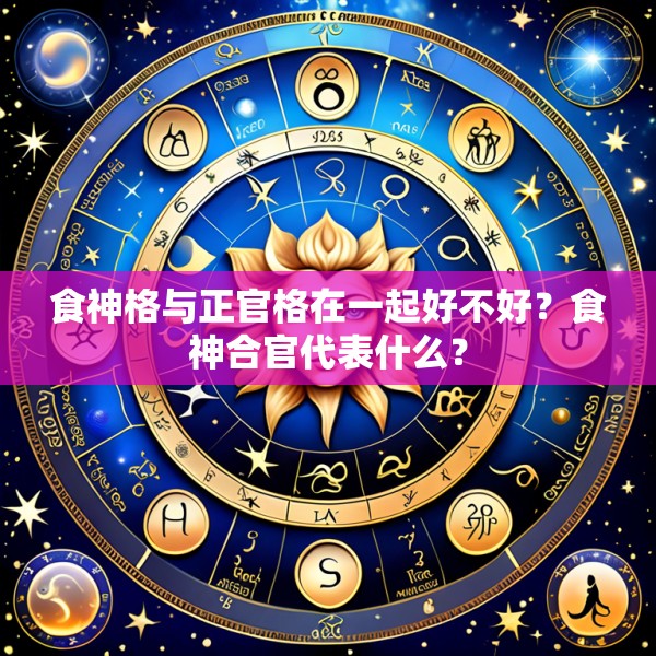 食神格与正官格在一起好不好？食神合官代表什么？