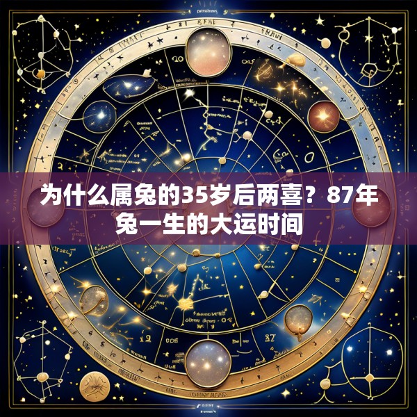 为什么属兔的35岁后两喜？87年兔一生的大运时间