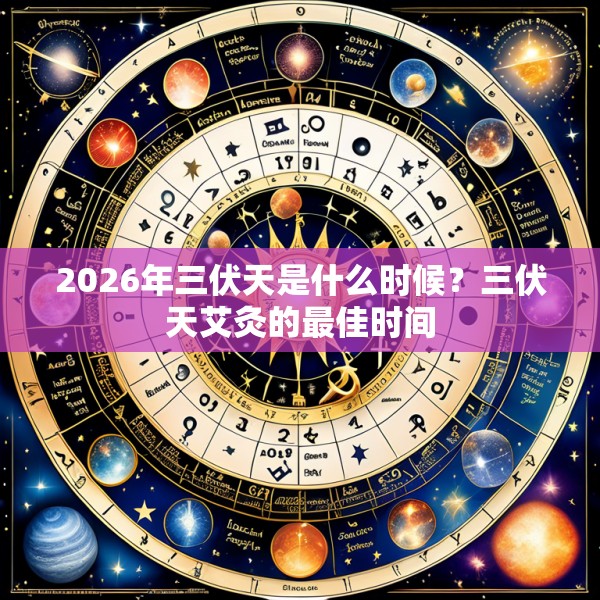 2026年三伏天是什么时候？三伏天艾灸的最佳时间