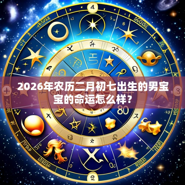 2026年农历二月初七出生的男宝宝的命运怎么样?