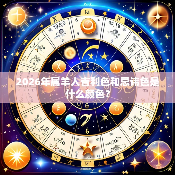 2026年属羊人吉利色和忌讳色是什么颜色？