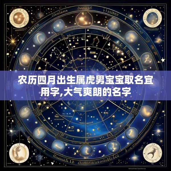 农历四月出生属虎男宝宝取名宜用字,大气爽朗的名字