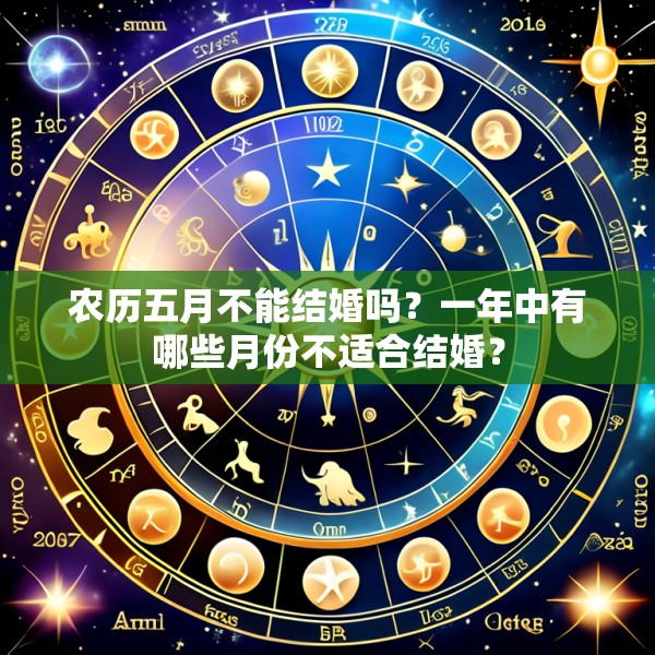 农历五月不能结婚吗？一年中有哪些月份不适合结婚？