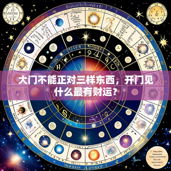 大门不能正对三样东西,开门见什么最有财运?