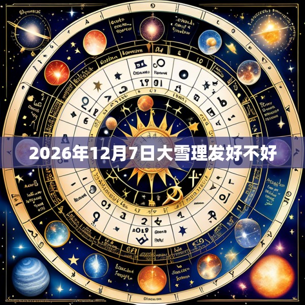 2026年12月7日大雪理发好不好